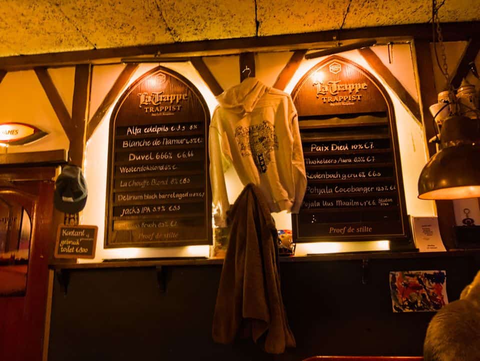 Taplijst Cafe Westerdok Amsterdam